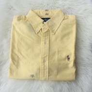 Polo Ralph Lauren for men Custom Fit Cotton Oxford Sport Shirt in yellow